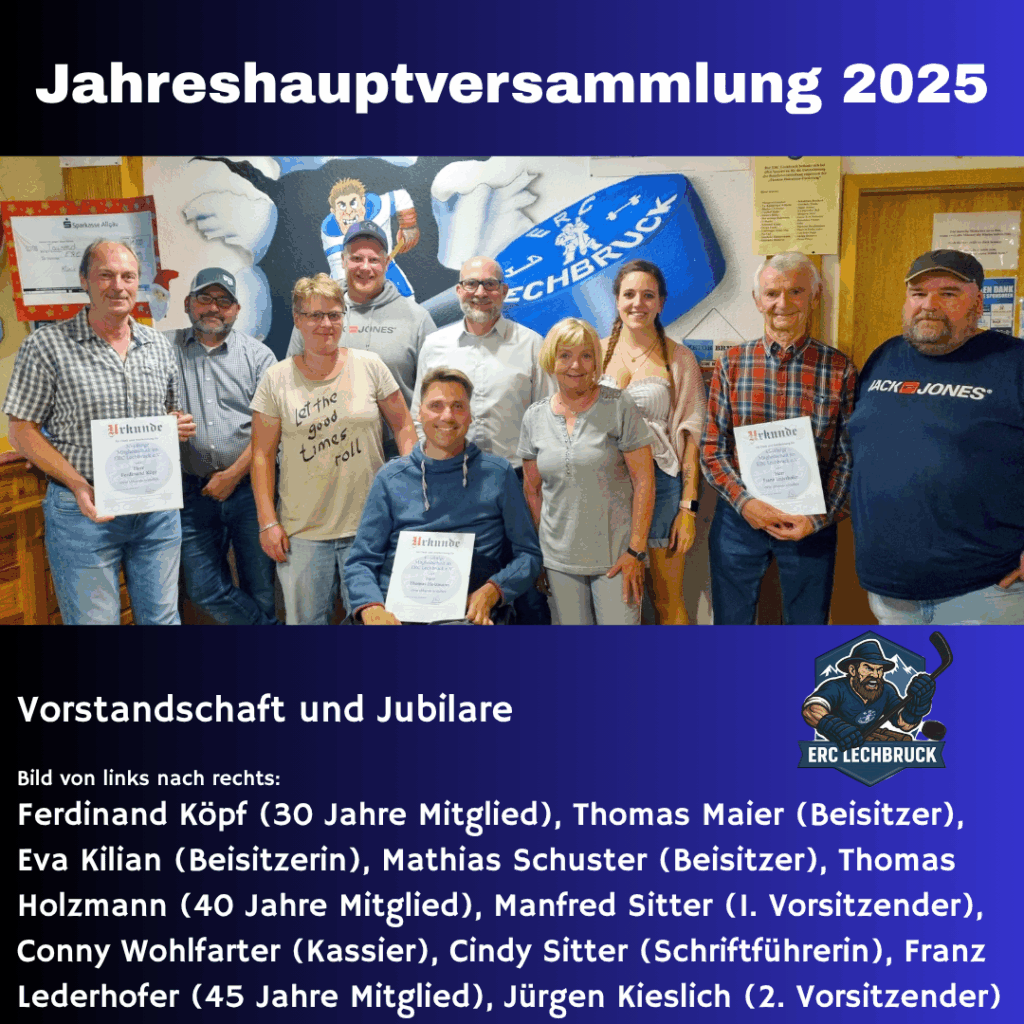 Jahreshauptversammlung 2025