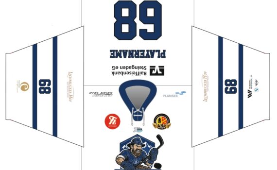 ERC Lechbruck – Auswärtstrikot mit neuem Logo (Fanedition)